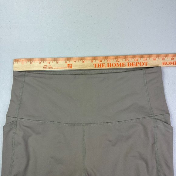 DSG Womens XL‎ Green Leggings Cropped Side Pockets Activewear Athleisure Used - Picture 7 of 9